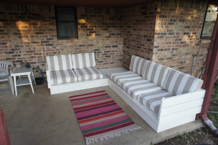Outdoor sectional diy white ana plans furniture wood 2x4 patio sofa cushions outside simple ideas projects built plan woodworking choose