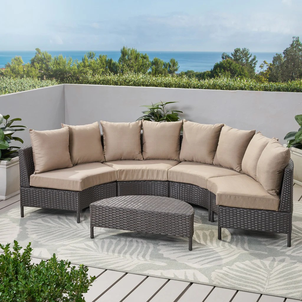 Sofa coffee outdoor table set somani sectional cm