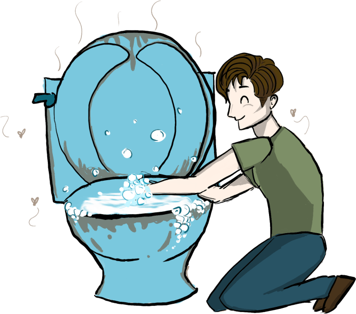 Get water out of toilet