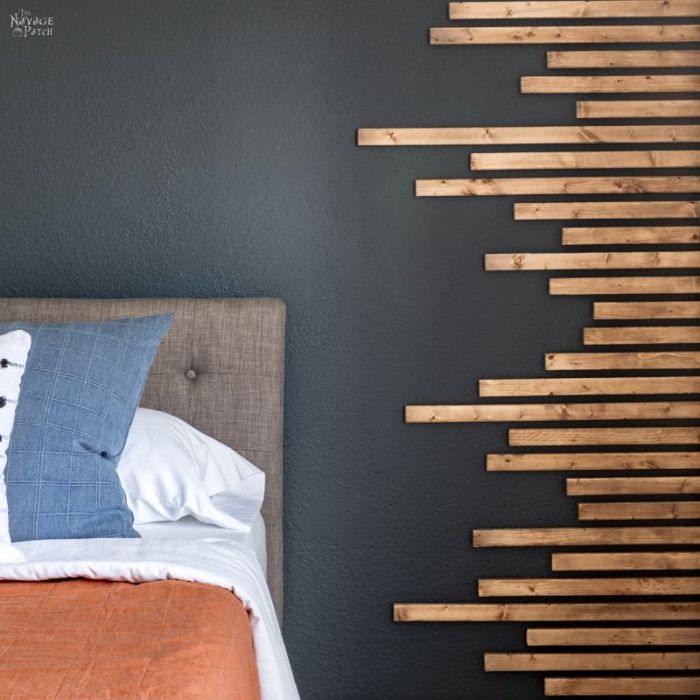 Wood slat decorative wall