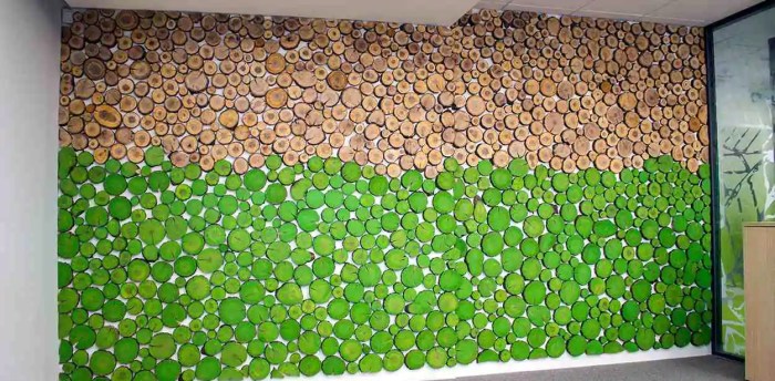 Feature wall for office