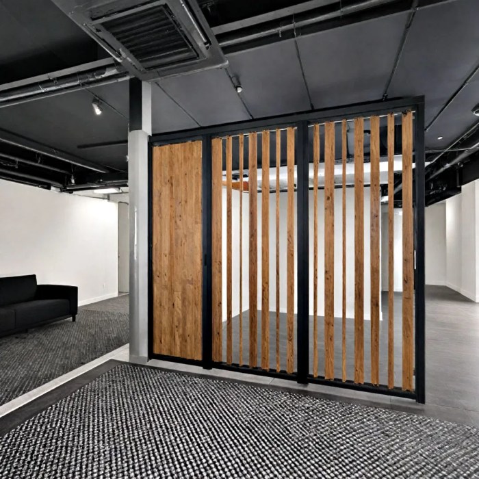 Accent wall wood slats