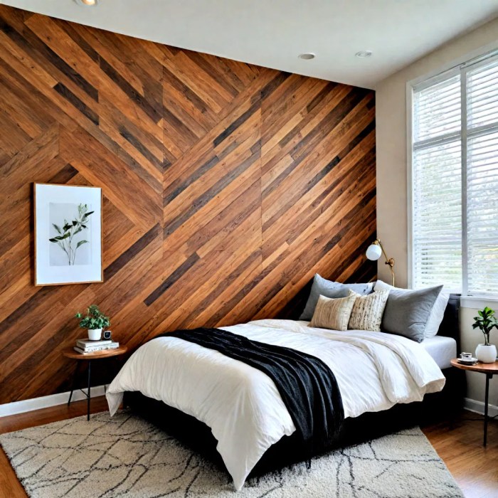 Accent wall wood slats