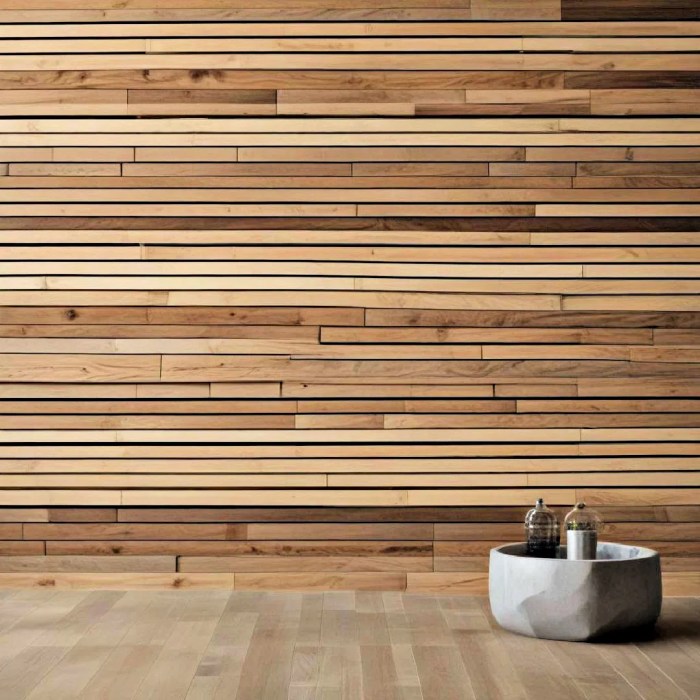 Accent wall wood slats